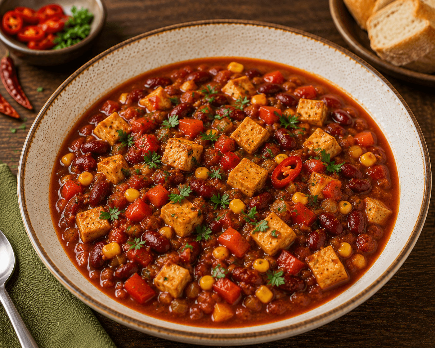 Chili sin Carne mit Tofu