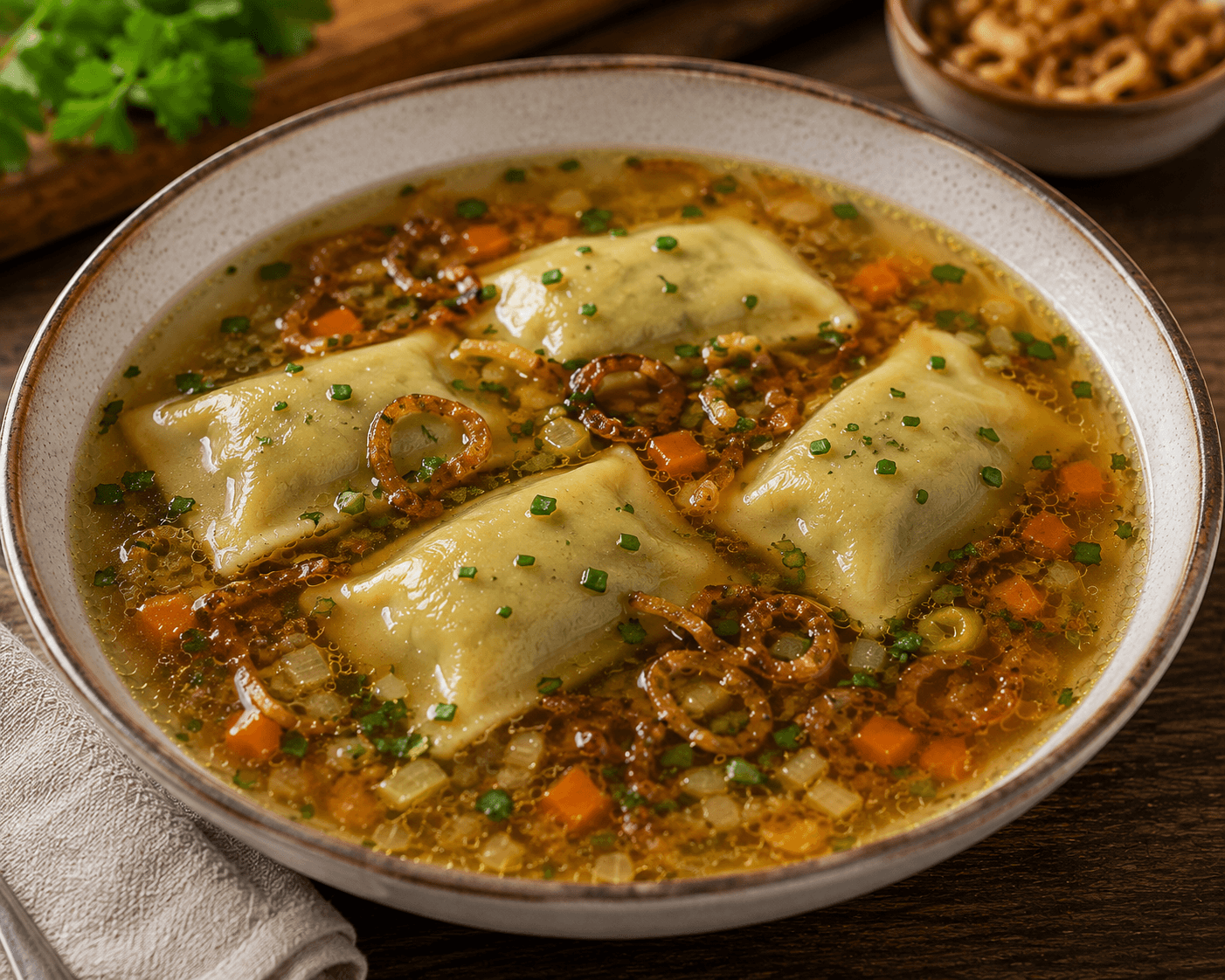 Schwäbische Maultaschensuppe